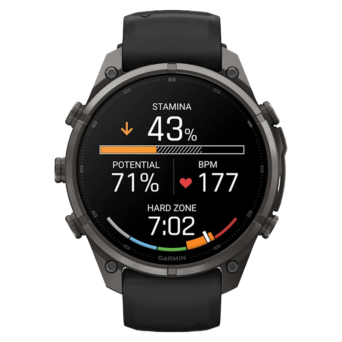 Garmin Fenix 9 Pro in Carbon Gray DLC Titanium with Black/Pebble Gray Silicone Band by GOHUNT | Garmin - GOHUNT Shop