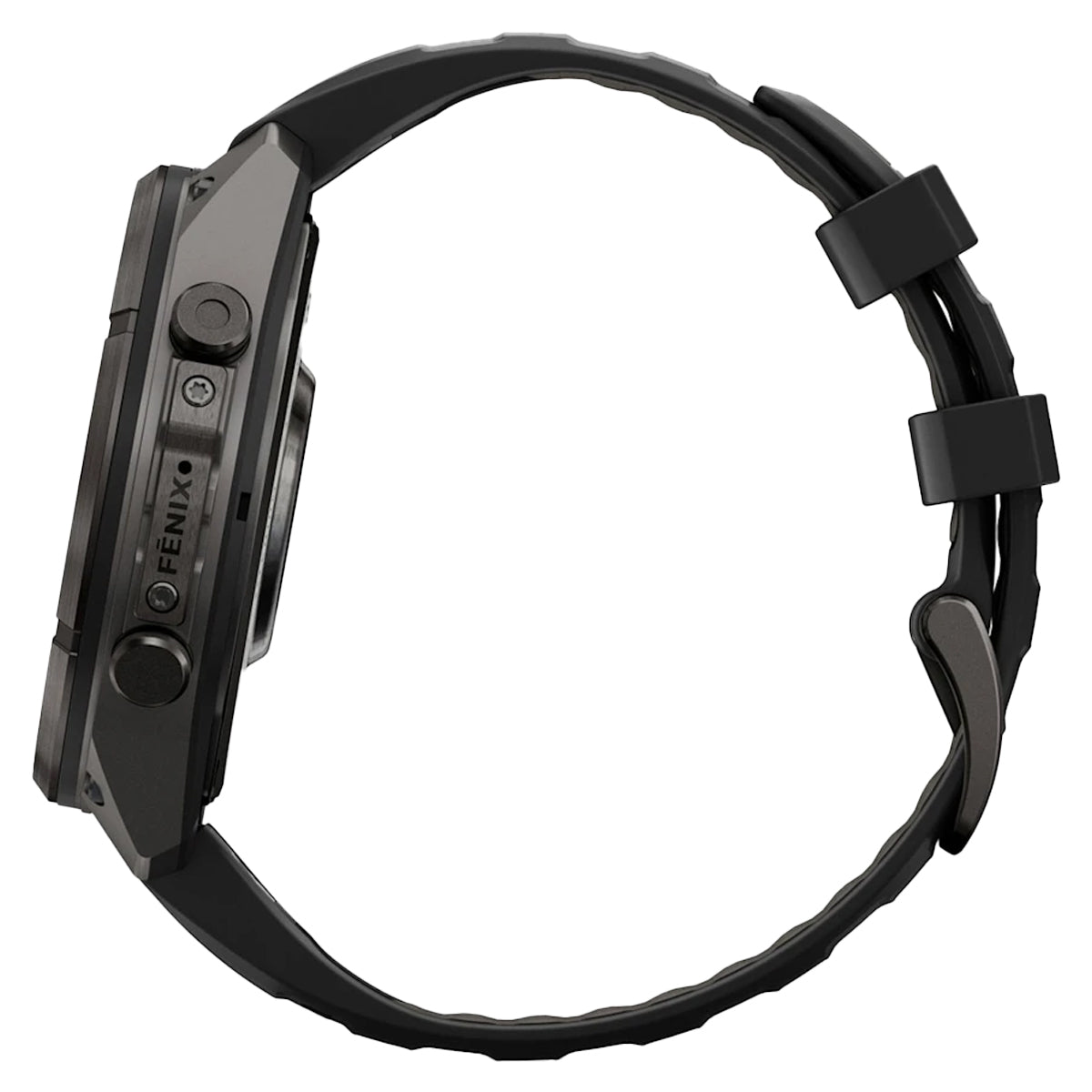 Carbon Gray DLC Titanium with Black/Pebble Gray Silicone Band