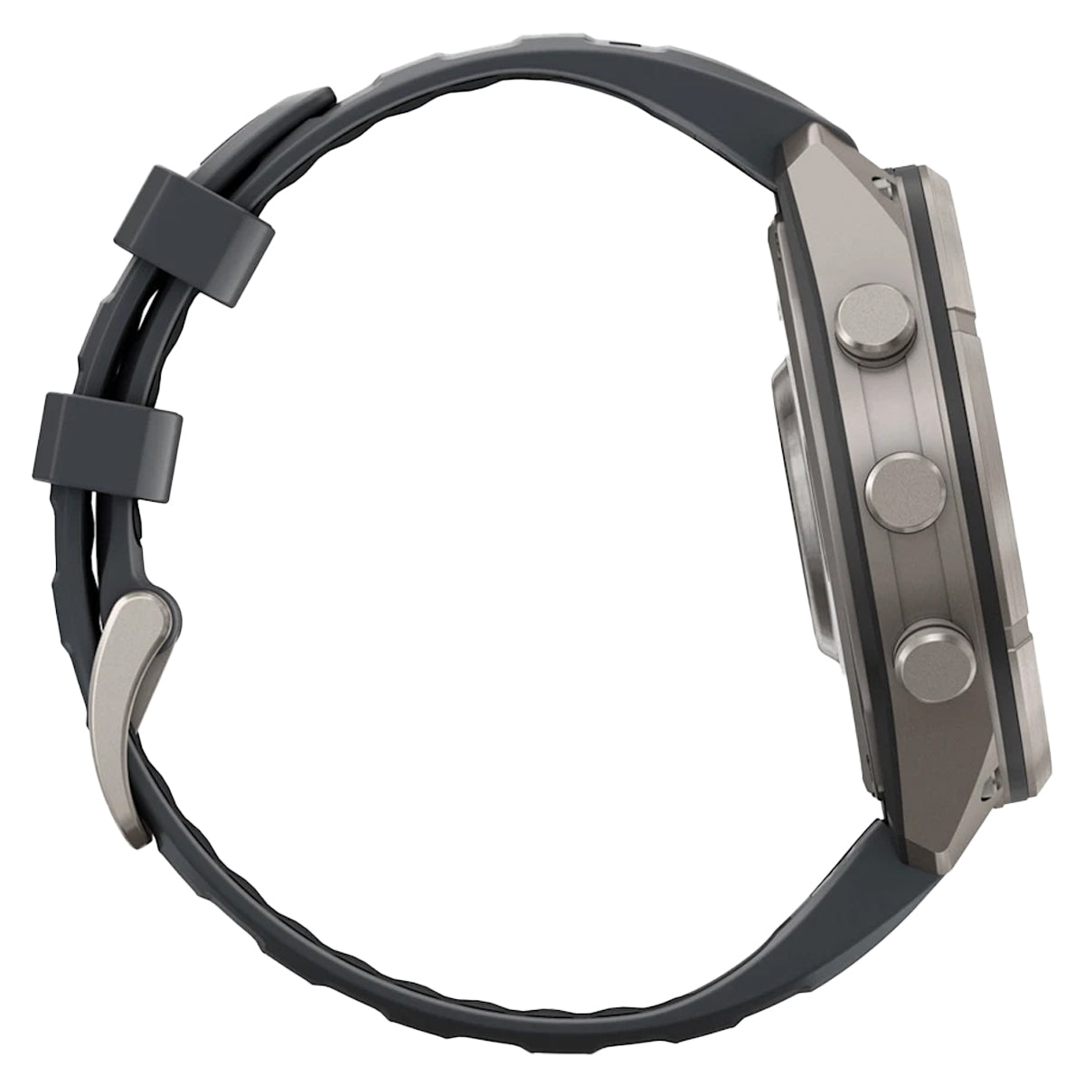 Titanium with Graphite/Black Silicone Band
