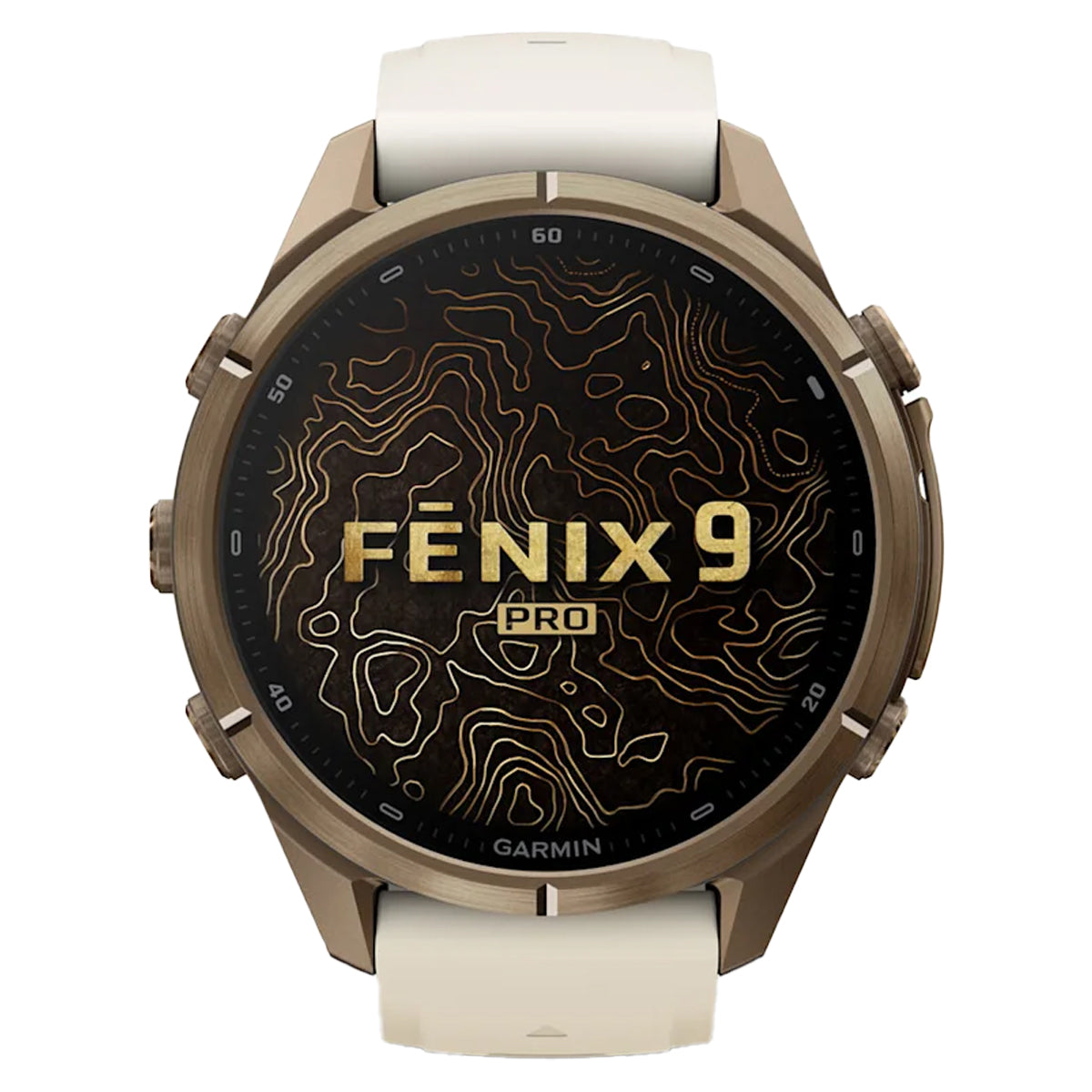 Autumn Gold Titanium with Cream/French gray Silicone Band