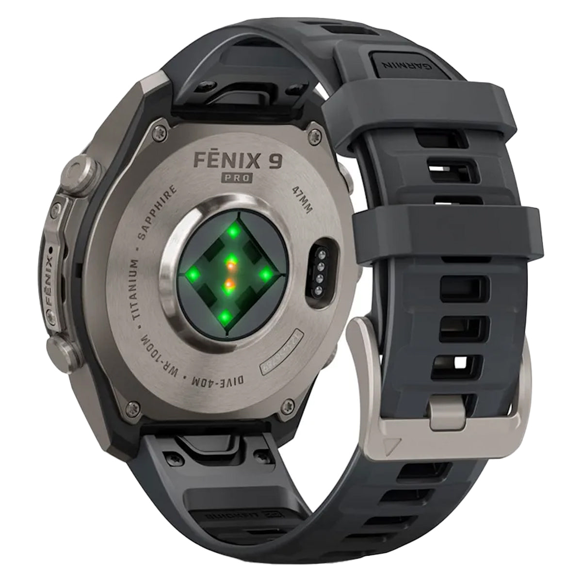 Titanium with Graphite/Black Silicone Band