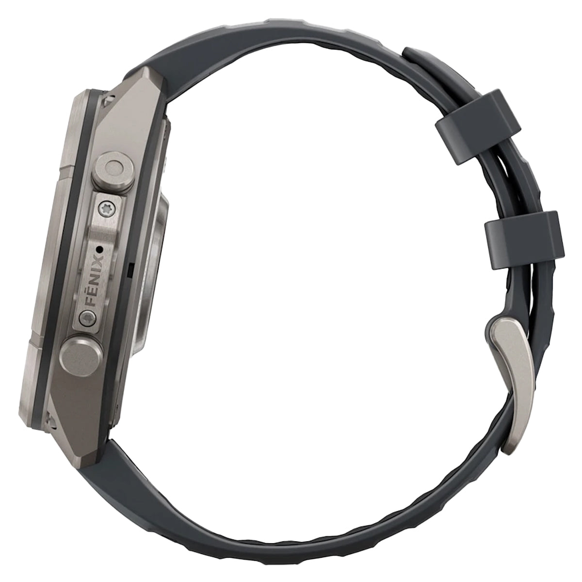Garmin Fenix 9 Pro in Titanium with Graphite/Black Silicone Band by GOHUNT | Garmin - GOHUNT Shop