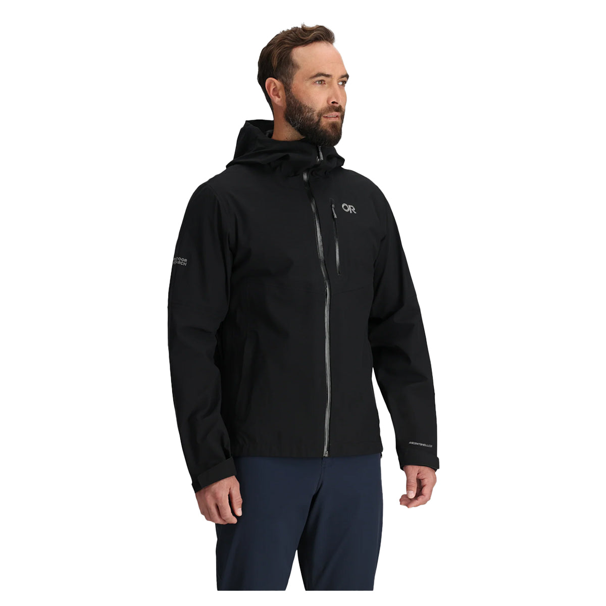 Outdoor Research Men's Foray 3L Rain Jacket in Black by GOHUNT | Outdoor Research - GOHUNT Shop
