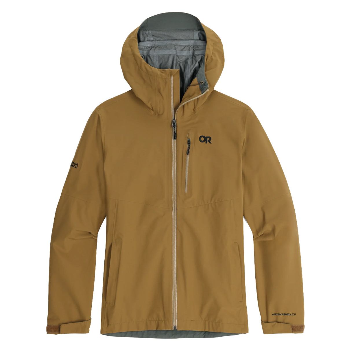 Outdoor Research Men's Foray 3L Rain Jacket in Coyote by GOHUNT | Outdoor Research - GOHUNT Shop
