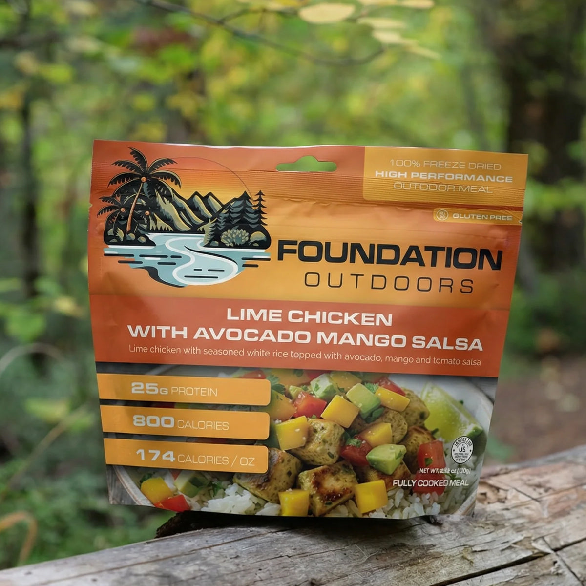 Foundation Outdoors Lime Chicken with Mango Avocado Salsa Meal in  by GOHUNT | Foundation Outdoors - GOHUNT Shop