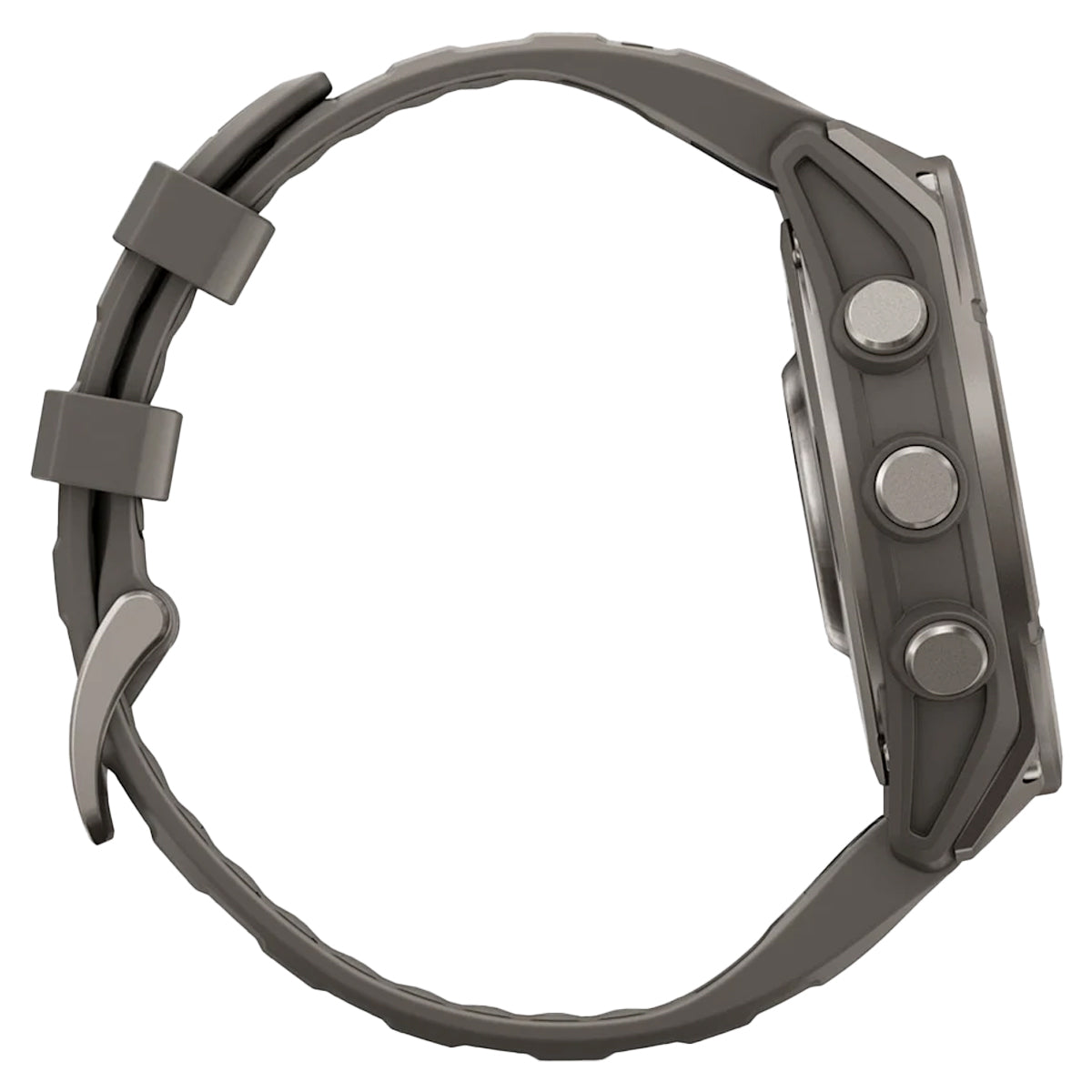 Garmin Fenix 9 in Titanium with Pebble Gray Silicone Band by GOHUNT | Garmin - GOHUNT Shop