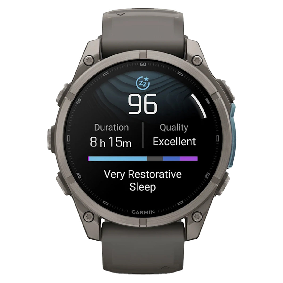 Garmin Fenix 9 in Titanium with Pebble Gray Silicone Band by GOHUNT | Garmin - GOHUNT Shop