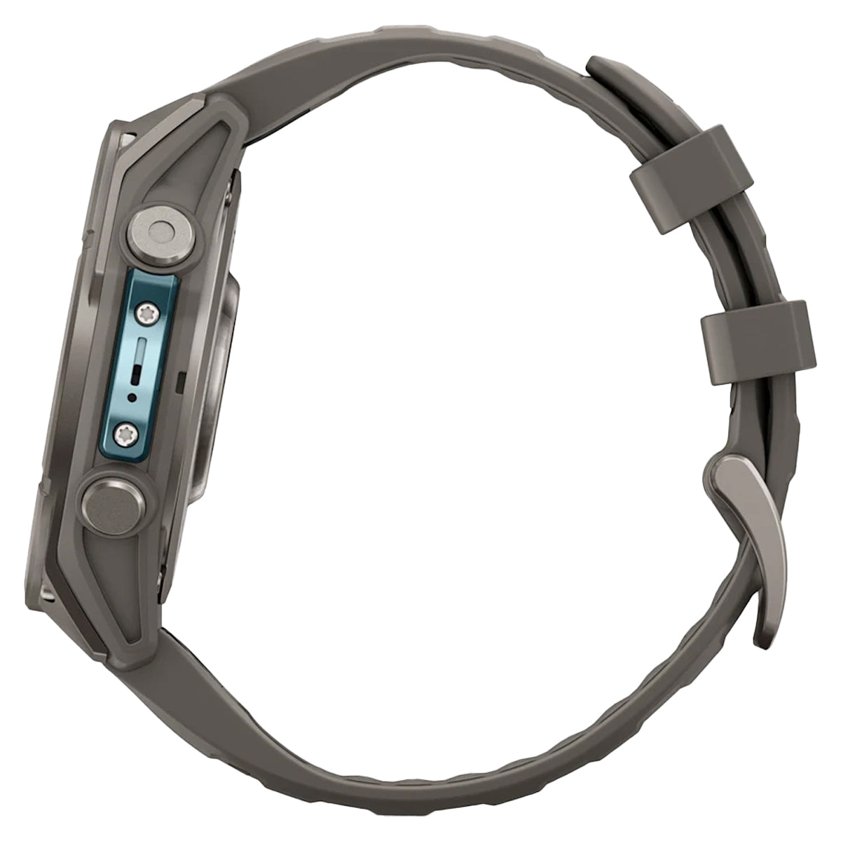 Garmin Fenix 9 in Titanium with Pebble Gray Silicone Band by GOHUNT | Garmin - GOHUNT Shop