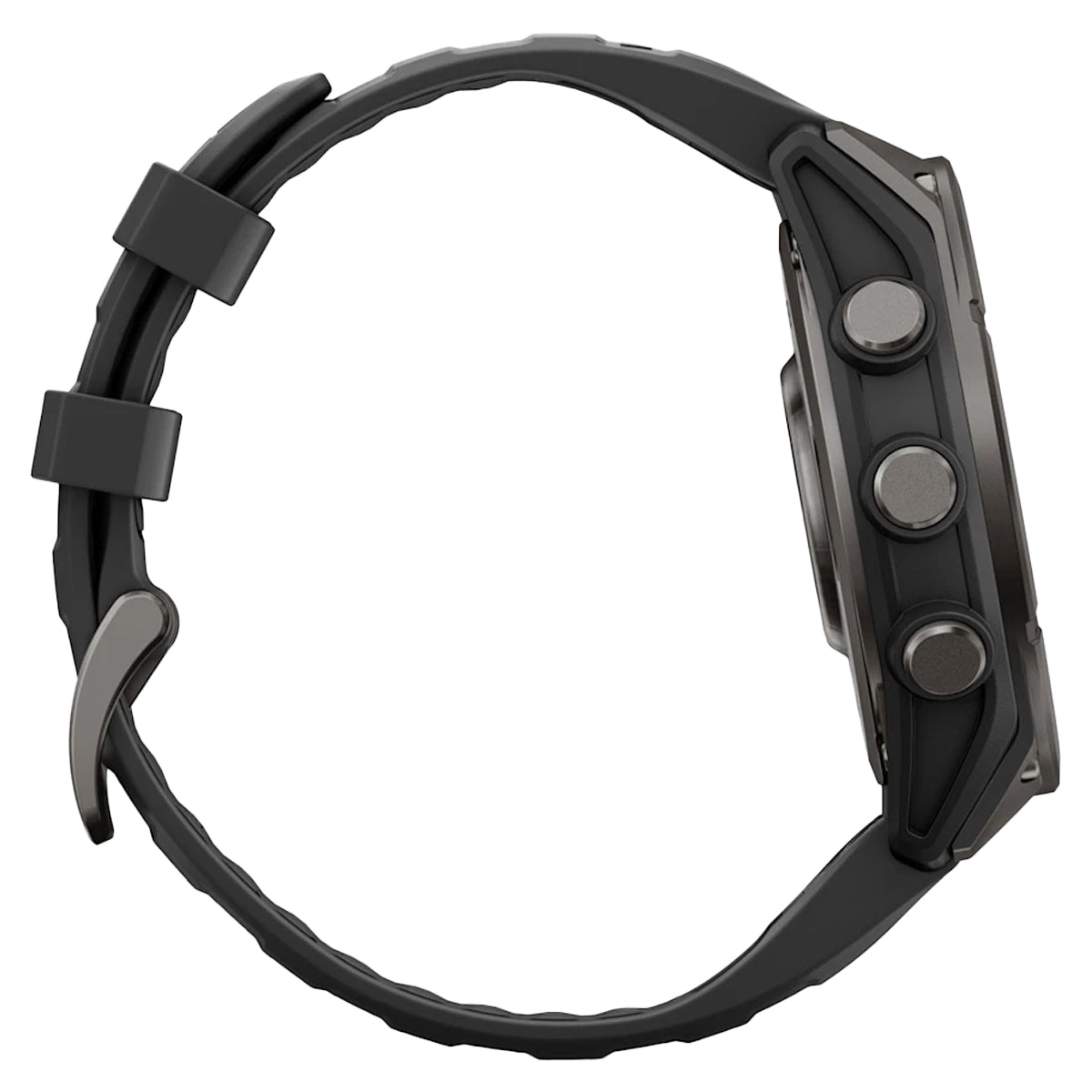 Garmin Fenix 9 in Carbon Gray DLC Titanium with Black Silicone Band by GOHUNT | Garmin - GOHUNT Shop
