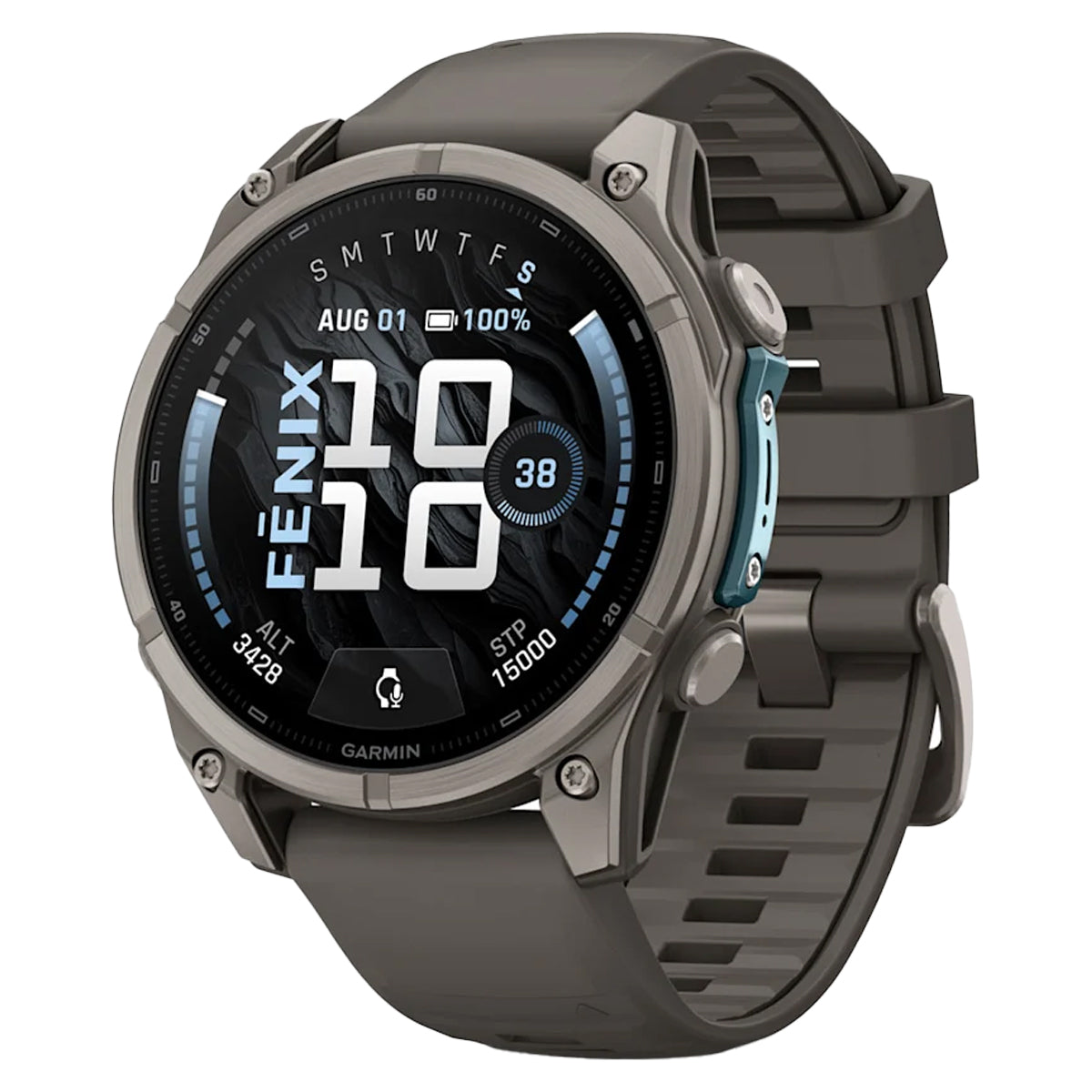 Titanium with Pebble Gray Silicone Band