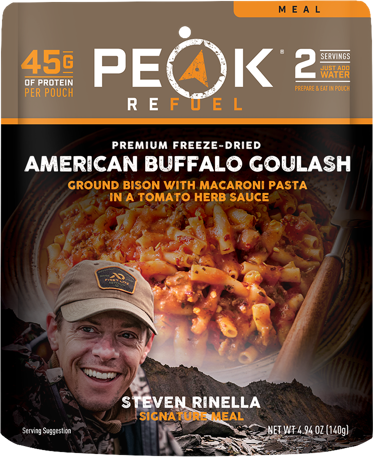 Peak Refuel Steven Rinella American Buffalo Goulash | Shop at GOHUNT