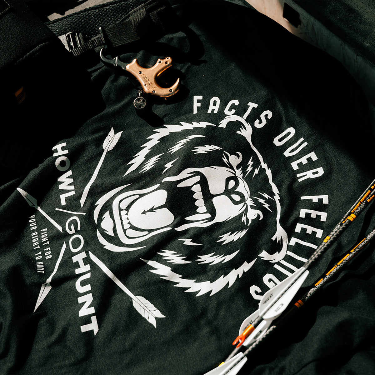 GOHUNT × Howl For Wildlife T-Shirt in black by GOHUNT | GOHUNT - GOHUNT Shop