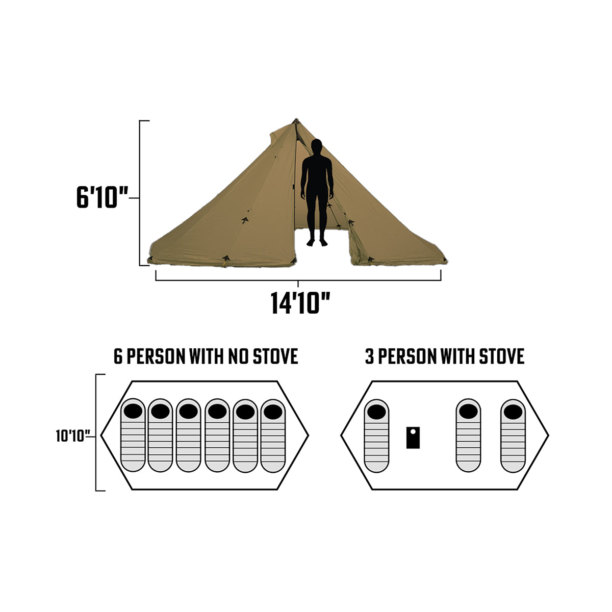 Seek Outside Redcliff 3-6 Person Shelter