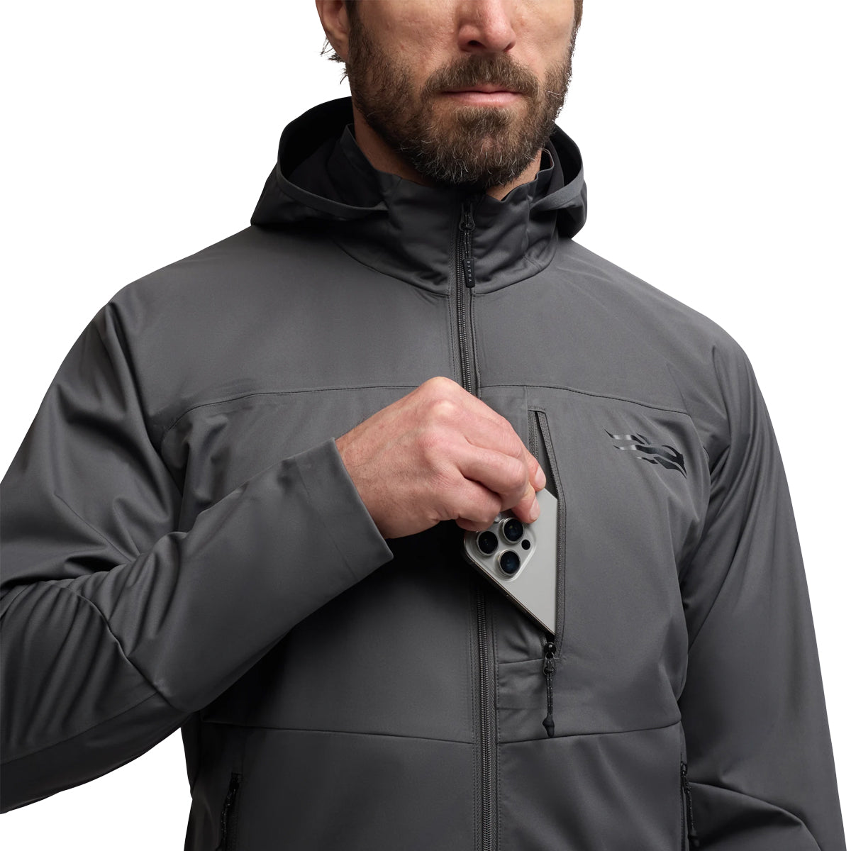 Sitka Jetstream LT Jacket in Lead by GOHUNT | Sitka - GOHUNT Shop
