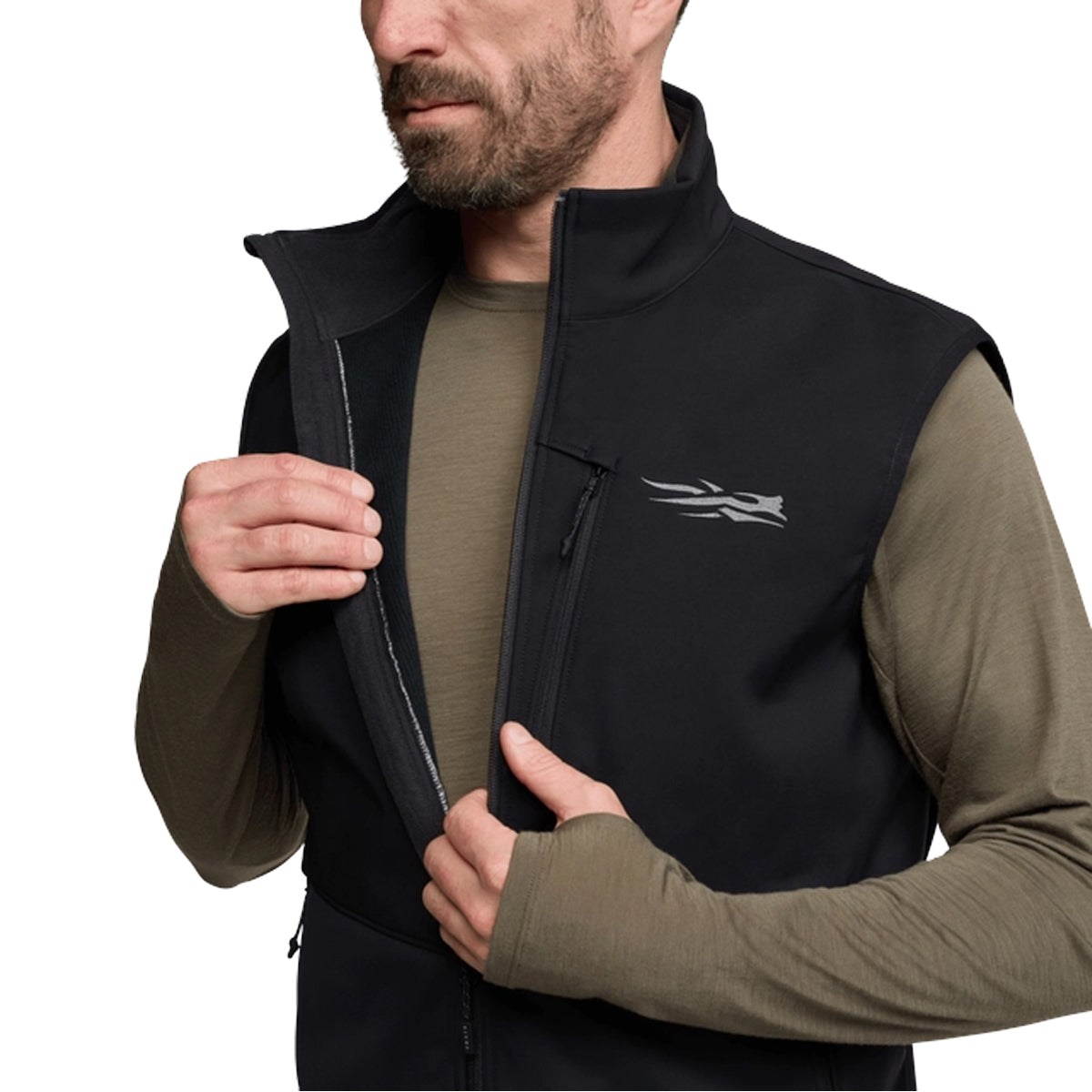 Sitka Jetstream Vest in Sitka Black by GOHUNT | Sitka - GOHUNT Shop