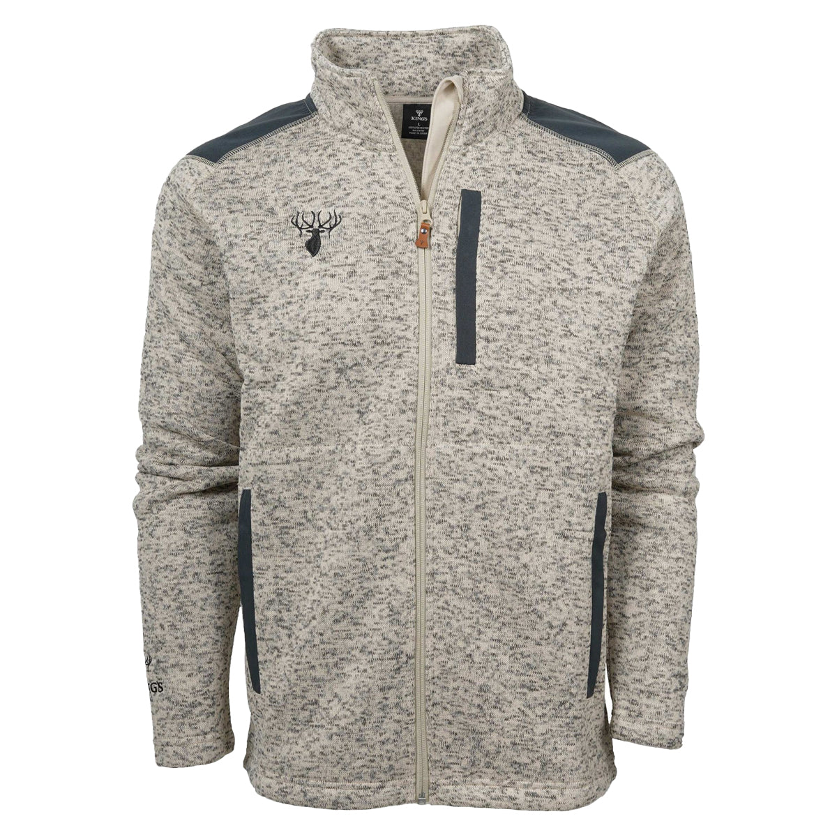 King's Lifestyle Full-Zip Sweater in  by GOHUNT | King's - GOHUNT Shop
