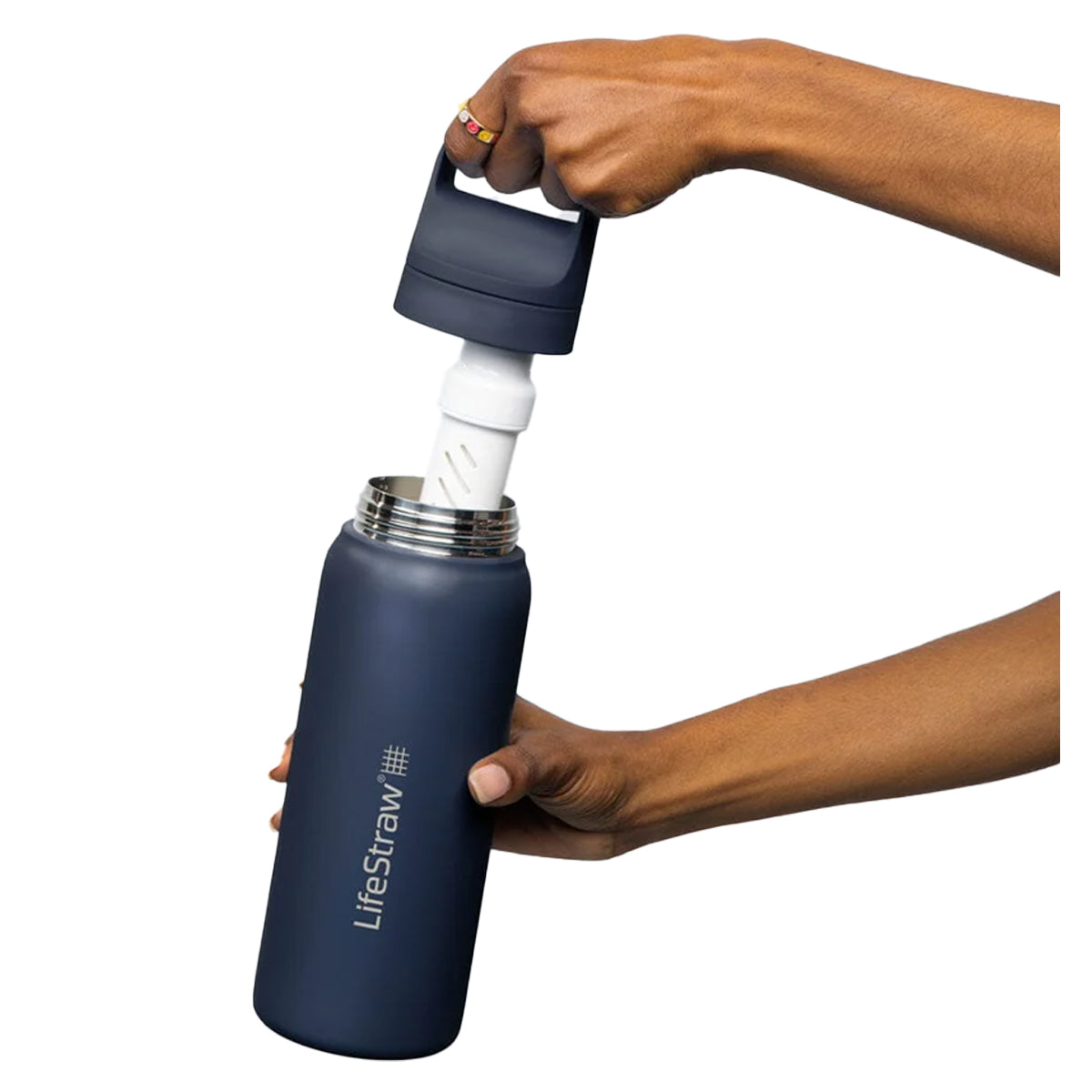 LifeStraw Stainless Steel Go Water Bottle with Filter