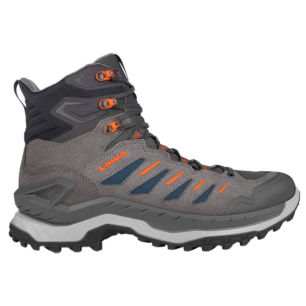 Scarponcini Bambino Lowa Milo GTX Mid - Impermeabili Gore-Tex - Colore Blu/Verde