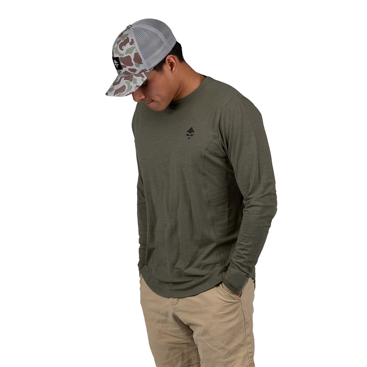 GOHUNT Basin Merino Crew in Forest by GOHUNT | GOHUNT - GOHUNT Shop