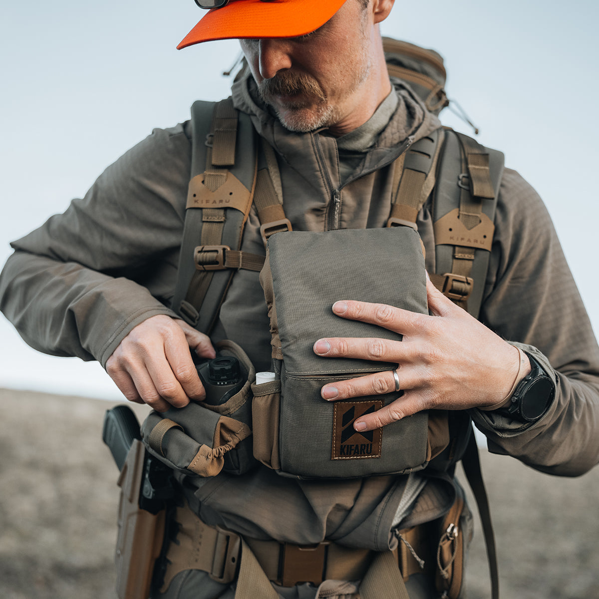 Kifaru Mesa Bino Harness System in Ranger Green by GOHUNT | Kifaru - GOHUNT Shop