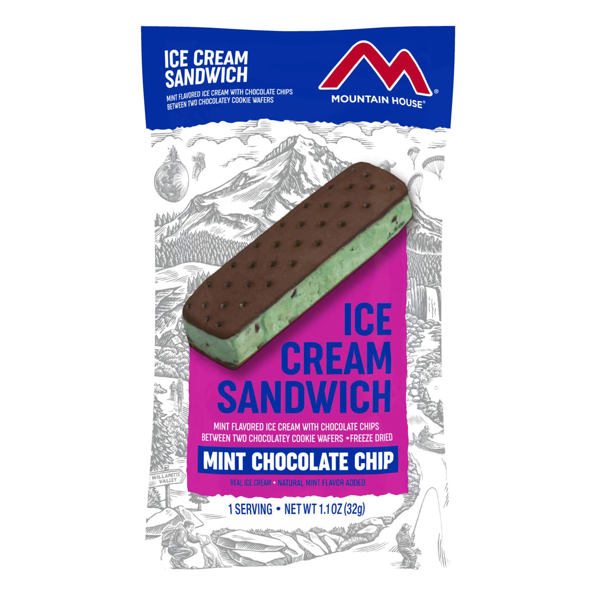 Mountain House Mint Chocolate Chip Ice Cream Sandwich in  by GOHUNT | Mountain House - GOHUNT Shop