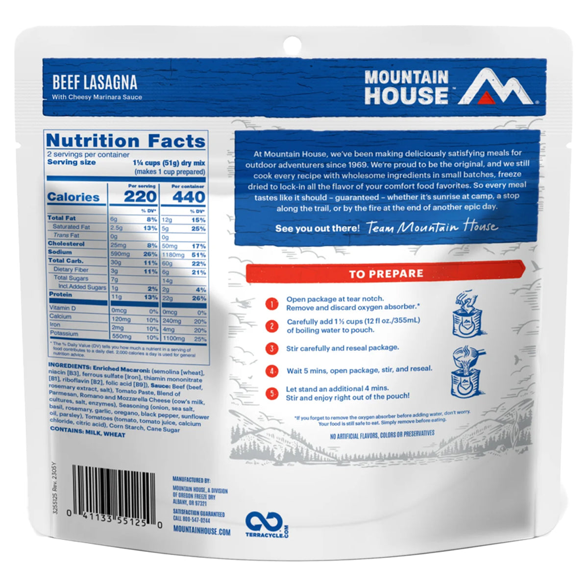 Mountain House Beef Lasagna in  by GOHUNT | Mountain House - GOHUNT Shop