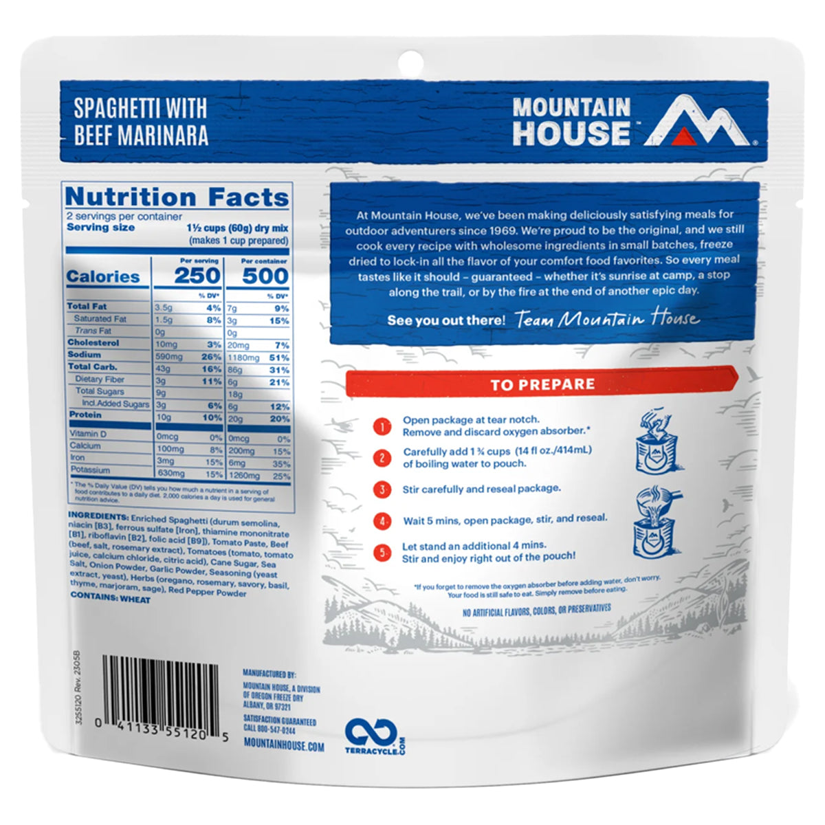 Mountain House Classic Spaghetti with Meat Sauce