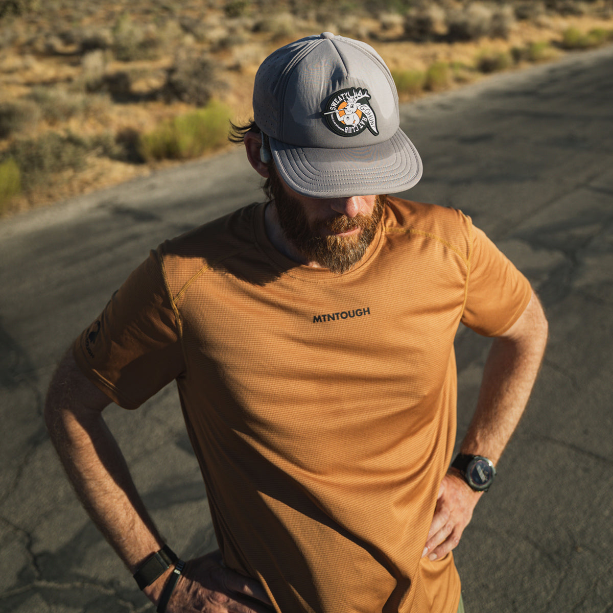 MTNTOUGH Short Sleeve Training Tee in Bone Brown by GOHUNT | MTNTOUGH - GOHUNT Shop