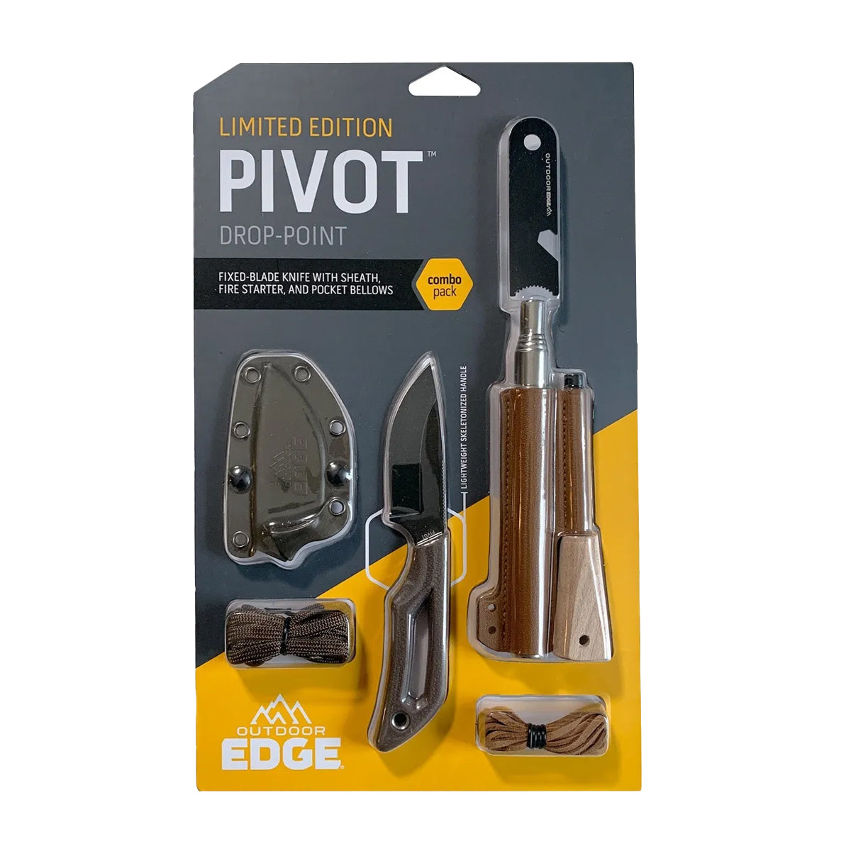 Outdoor Edge Pivot Drop Point + Ferro Rod