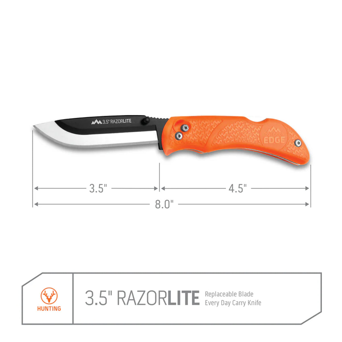 Outdoor Edge 3.5" RazorPro L Replaceable Blade Knife