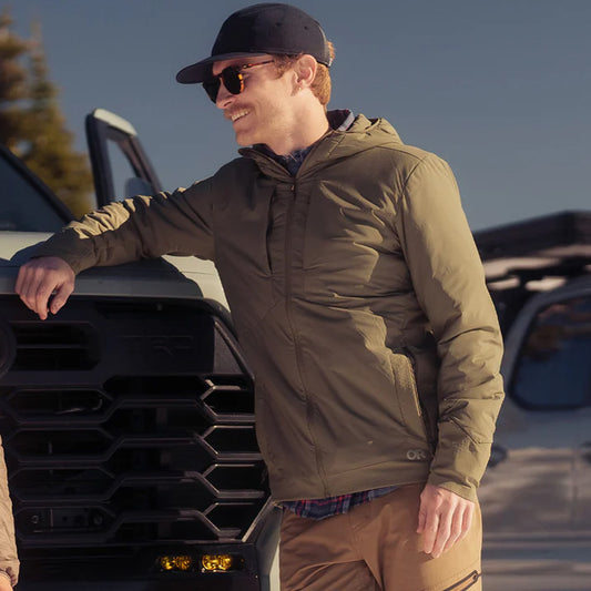 Another look at the Outdoor Research Men's Shadow Hybrid Hoodie
