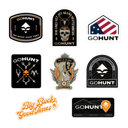 GOHUNT Stickers 10 Pack