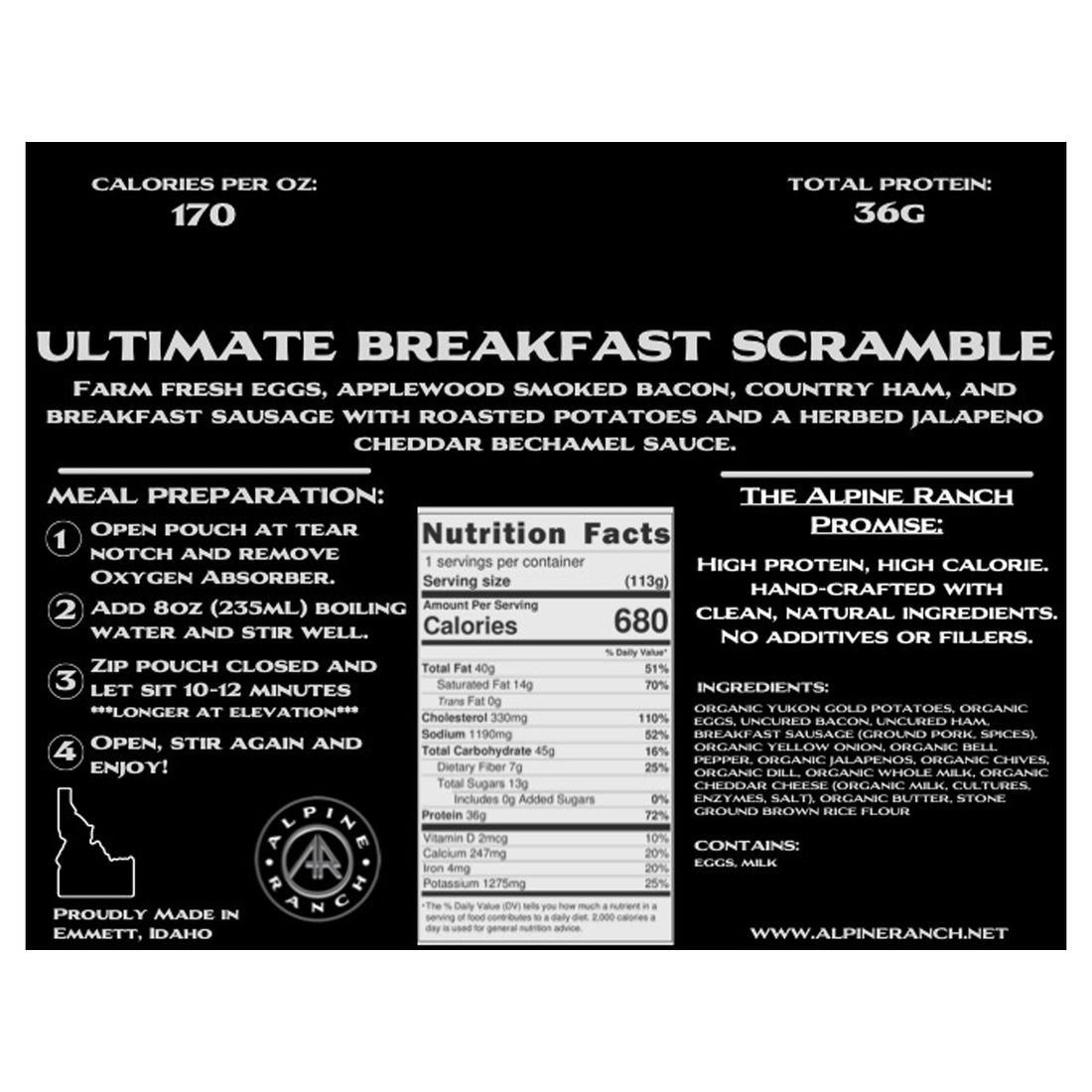 Alphine Ranch Alpine Ranch Ultimate Breakfast Scramble | Shop at GOHUNT
