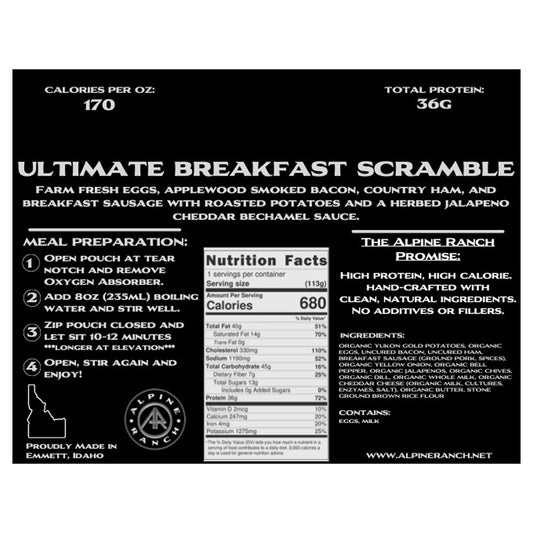 Another look at the Alpine Ranch Ultimate Breakfast Scramble