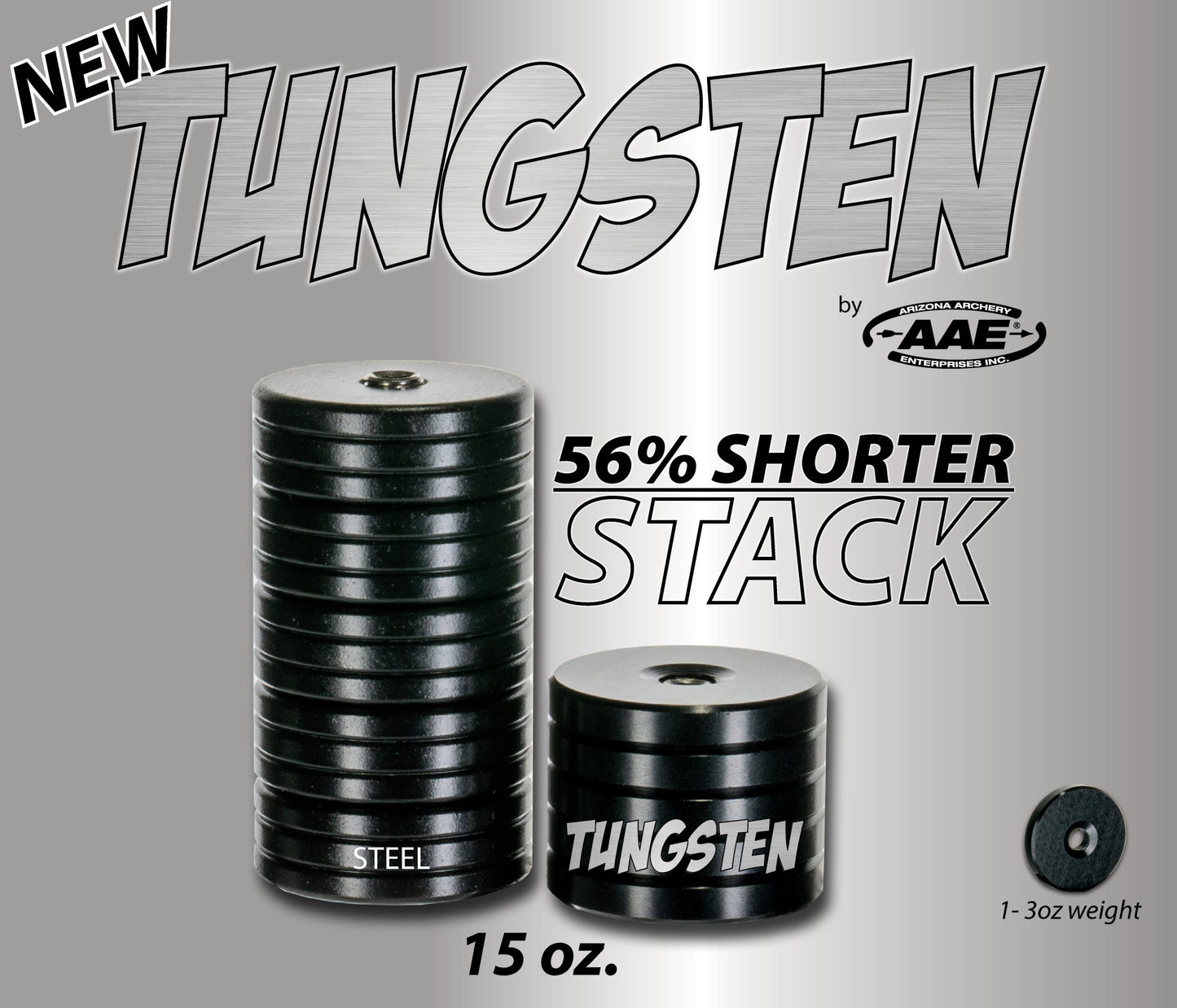 AAE Tungsten 3oz Weight