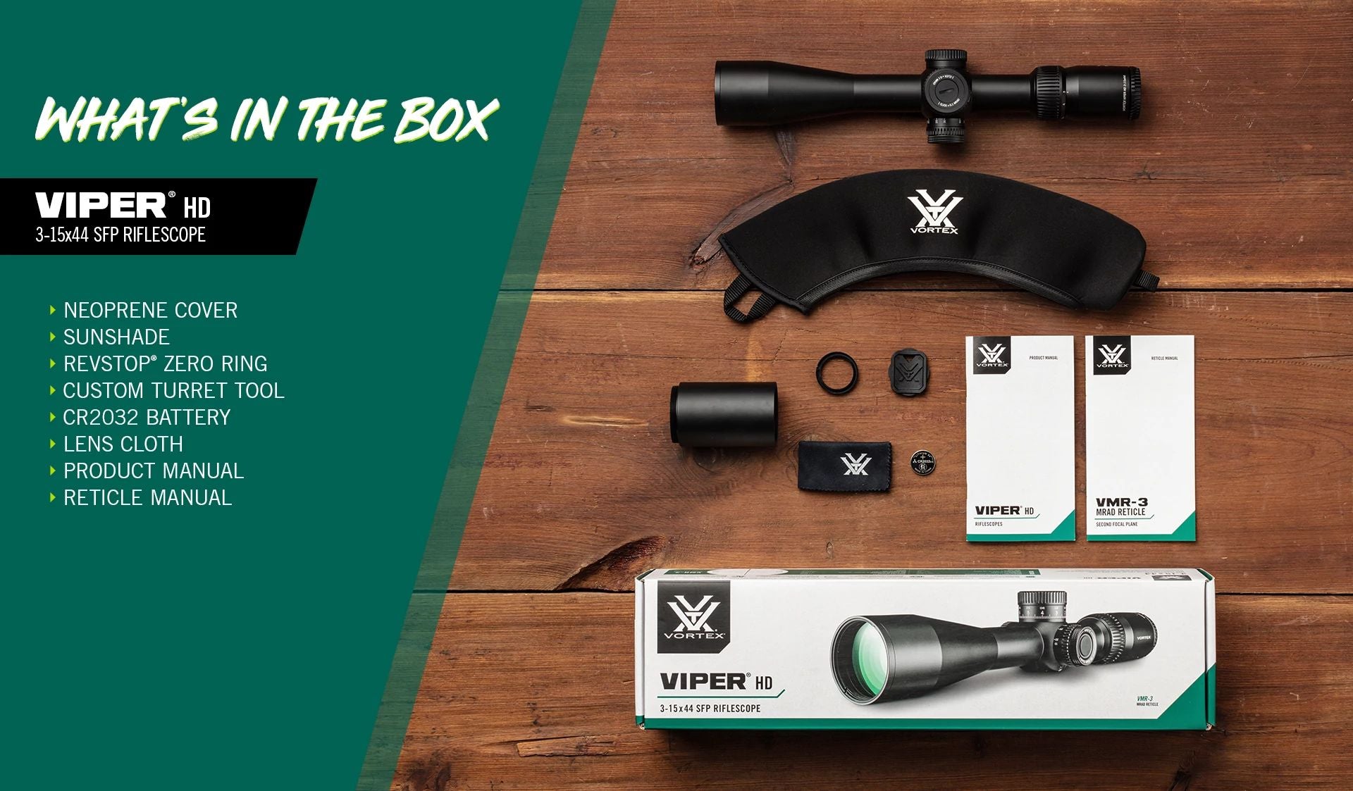 VERTEX☆ベルテックス★ディープコーン33π TEAM VERTEX Vortex Viper HD 3-15x44 SFP Riflescope|Dead-Hold BDC