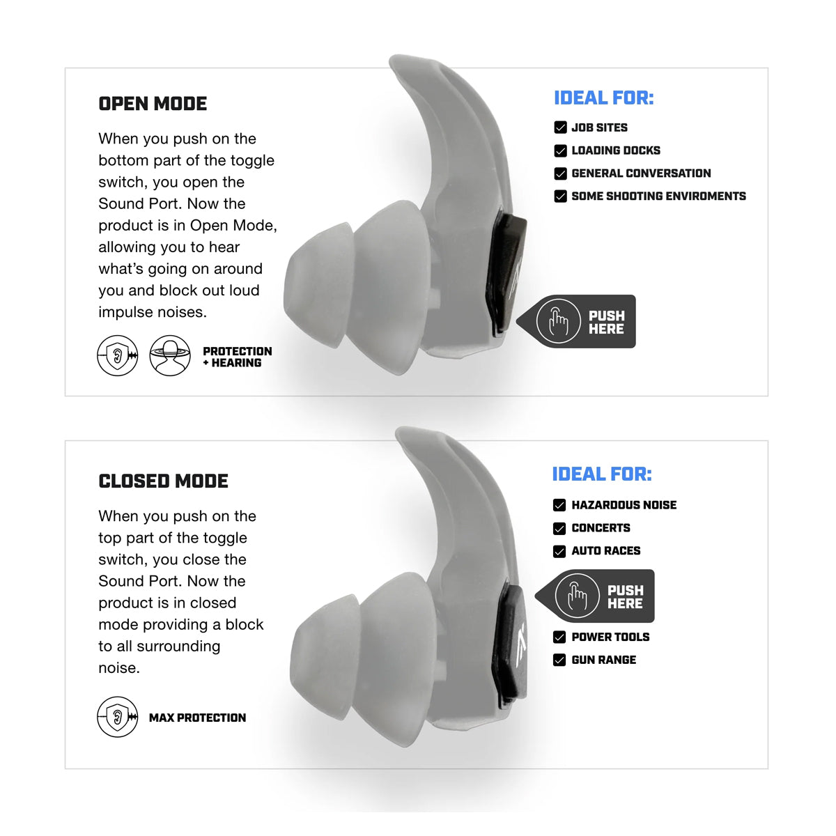 Axil X30i Earplug in  by GOHUNT | Axil - GOHUNT Shop