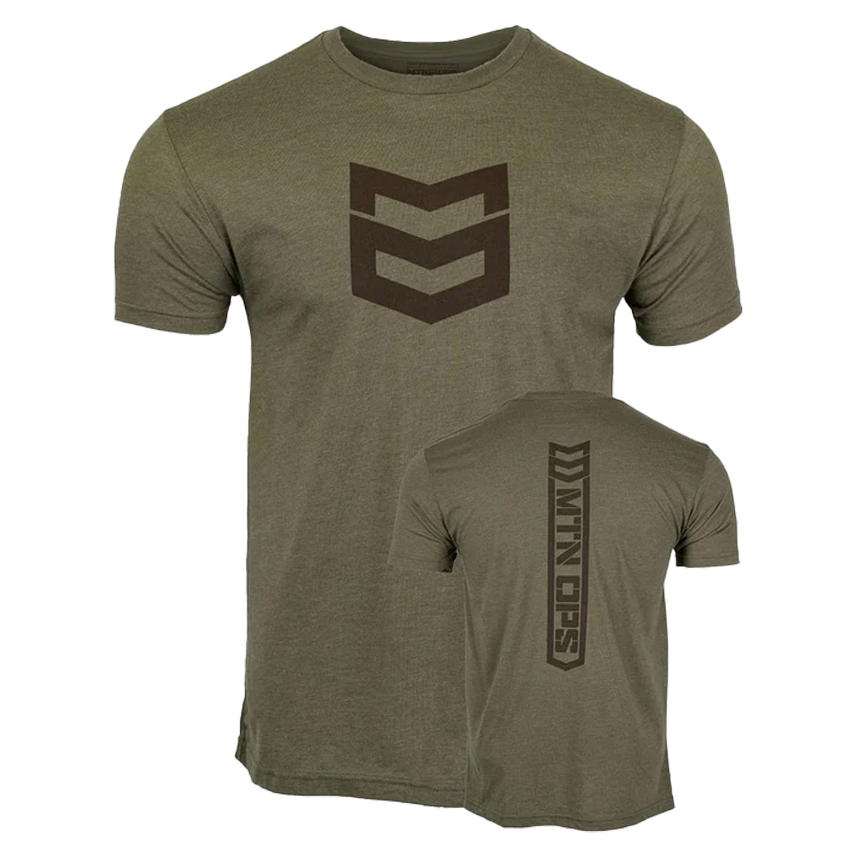 MTN OPS Stacked Tee in Loden by GOHUNT | Mtn Ops - GOHUNT Shop