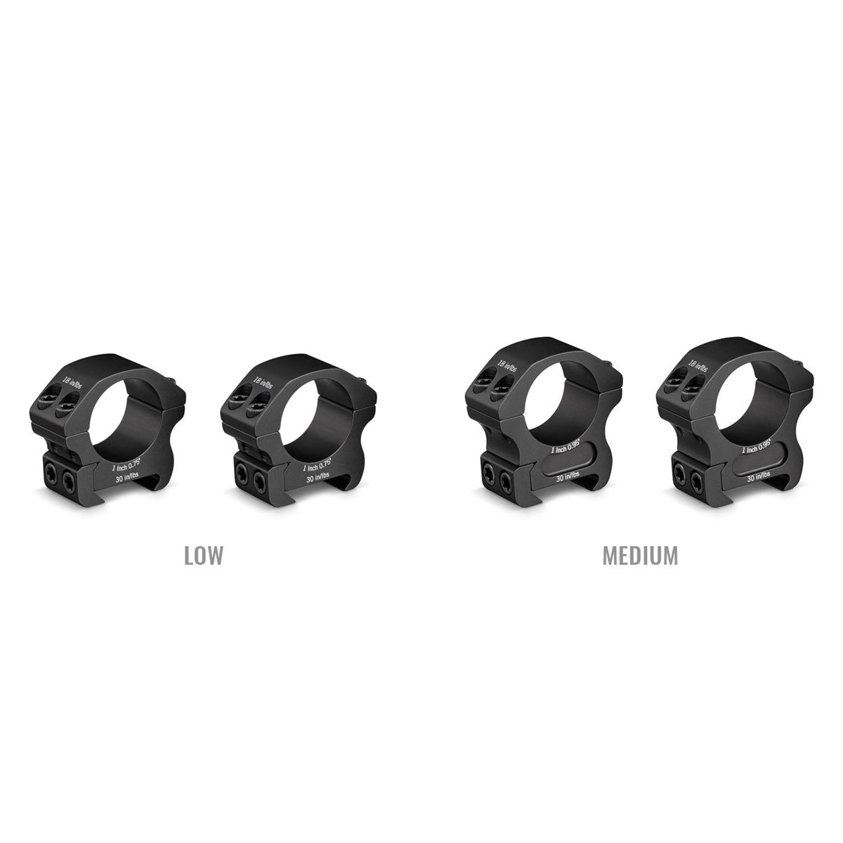 Vortex Pro Series 1" Scope Rings by Vortex Optics | Optics - goHUNT Shop