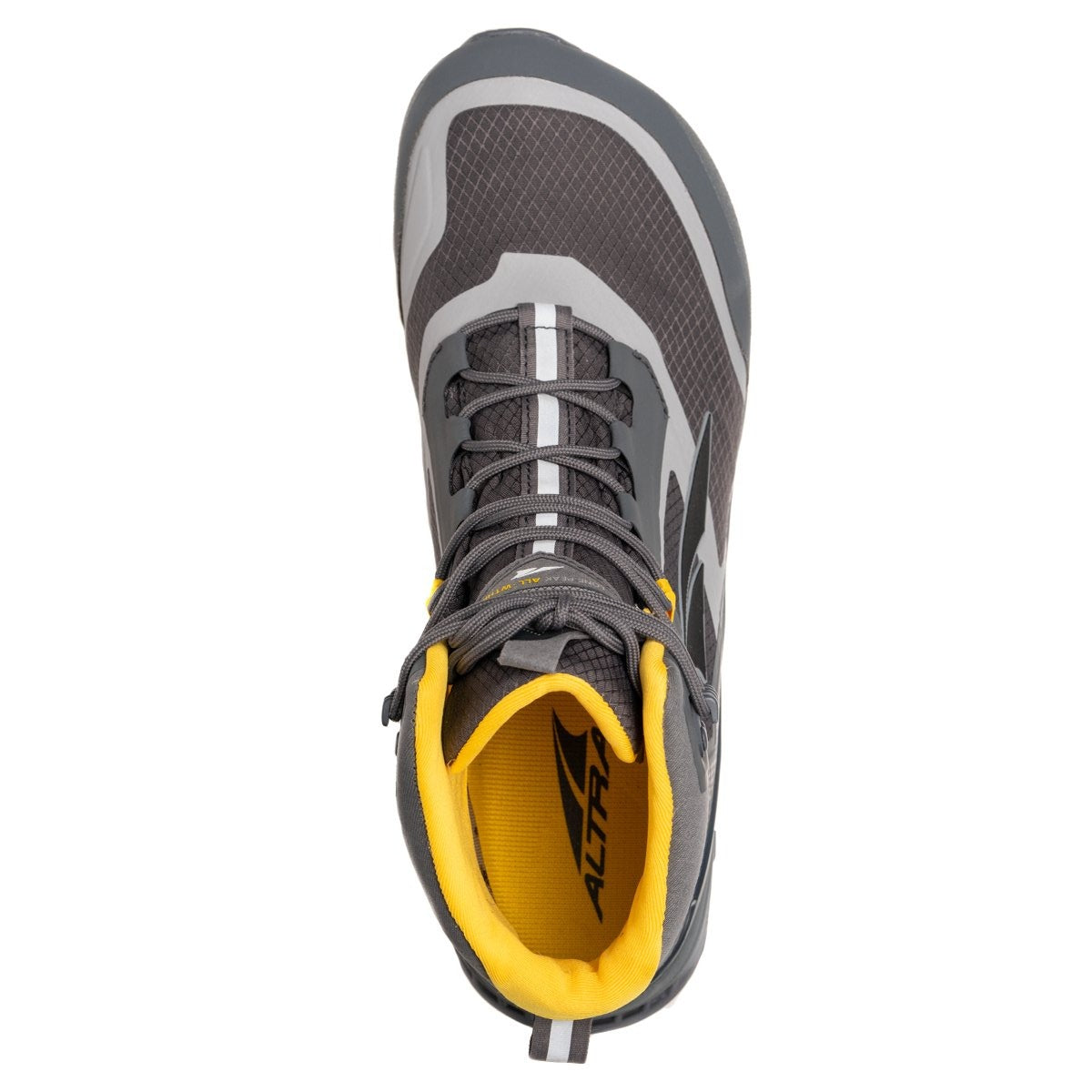 Altra Lone Peak All-WTHR Mid in Gray & Yellow by GOHUNT | Altra - GOHUNT Shop