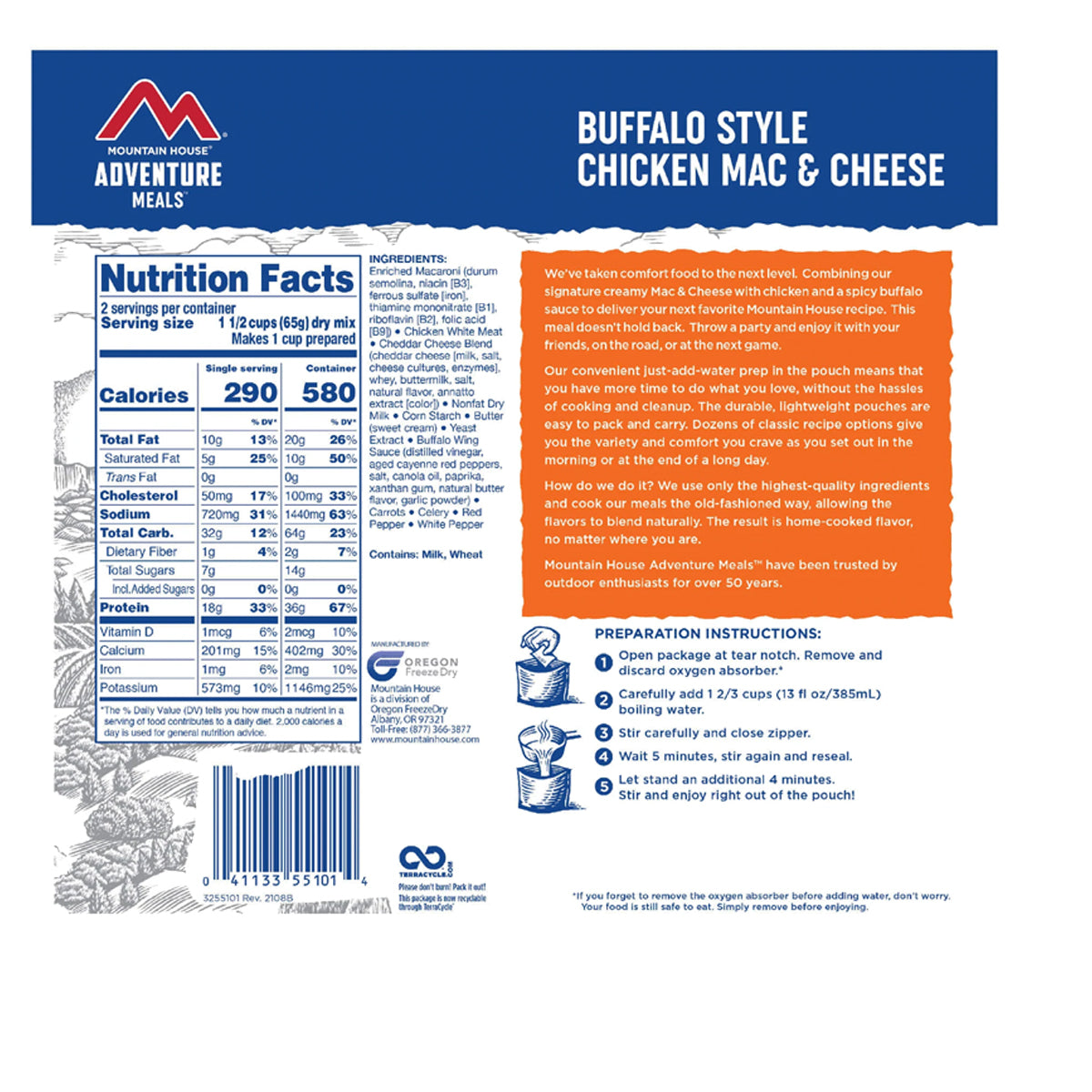 Mountain House Buffalo Style Chicken Mac & Cheese in  by GOHUNT | Mountain House - GOHUNT Shop
