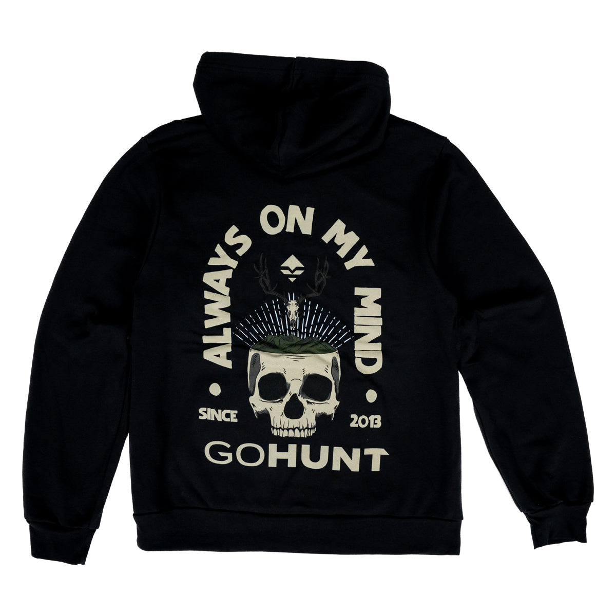 GOHUNT Deer Skull Hoodie in Black by GOHUNT | GOHUNT - GOHUNT Shop