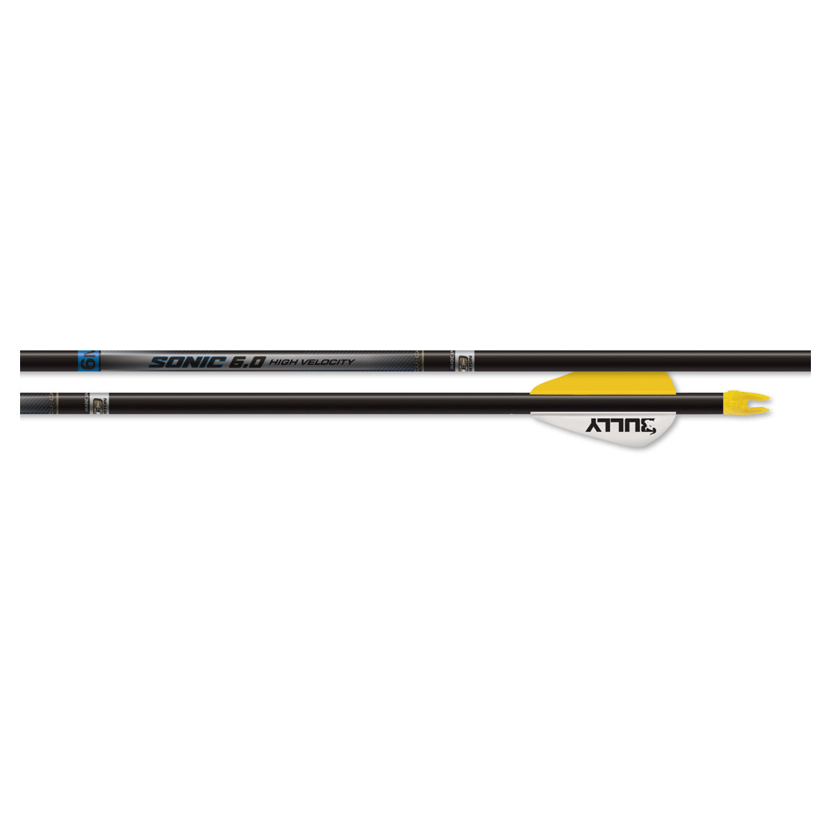 Easton Sonic 6.0 Pre-Fletched Arrows - 6 Count in  by GOHUNT | Easton - GOHUNT Shop