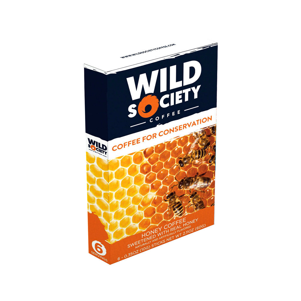 Wild Society Coffee Microground Instant Honey Coffee - 6 Count