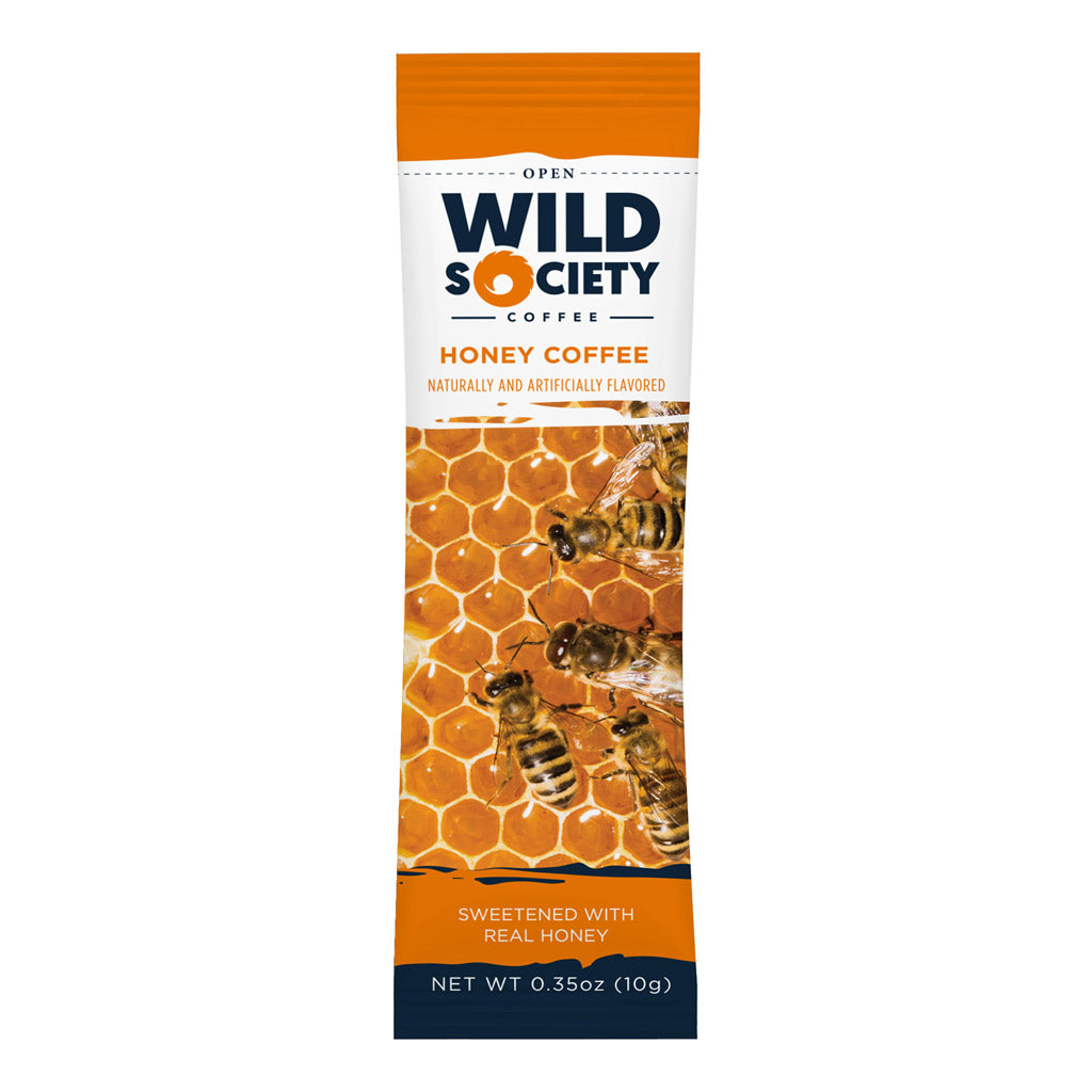 Wild Society Coffee Microground Instant Honey Coffee - 6 Count