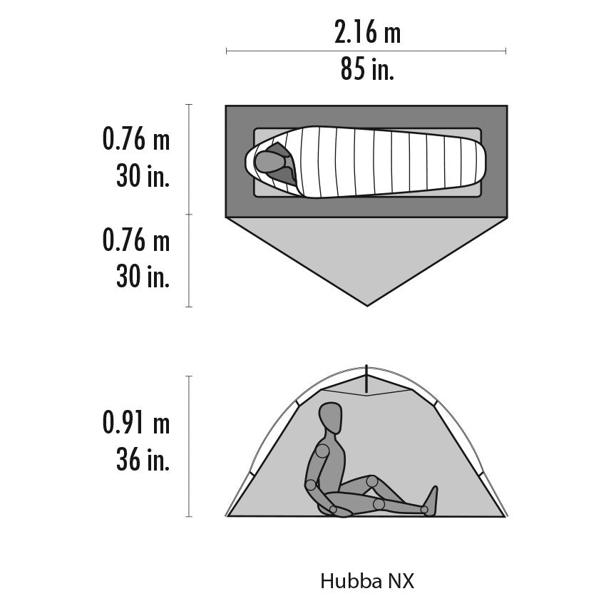 MSR Hubba NX 1 Person Tent in MSR Hubba NX 1 Person Tent - goHUNT Shop by GOHUNT | MSR - GOHUNT Shop