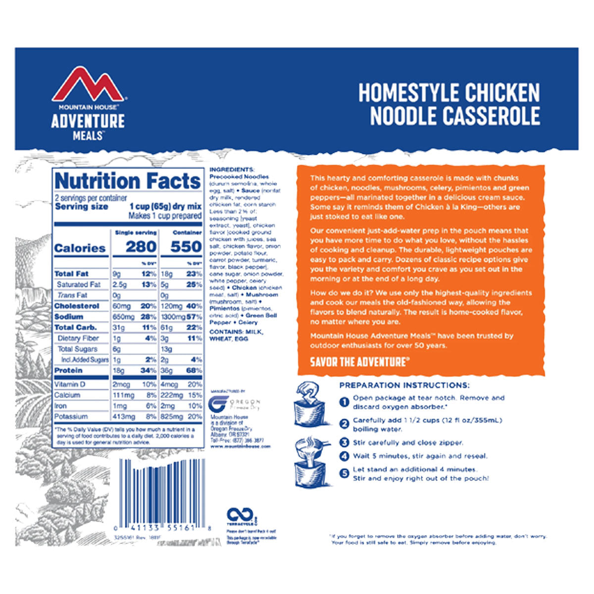 Mountain House Homestyle Chicken Noodle Casserole in  by GOHUNT | Mountain House - GOHUNT Shop