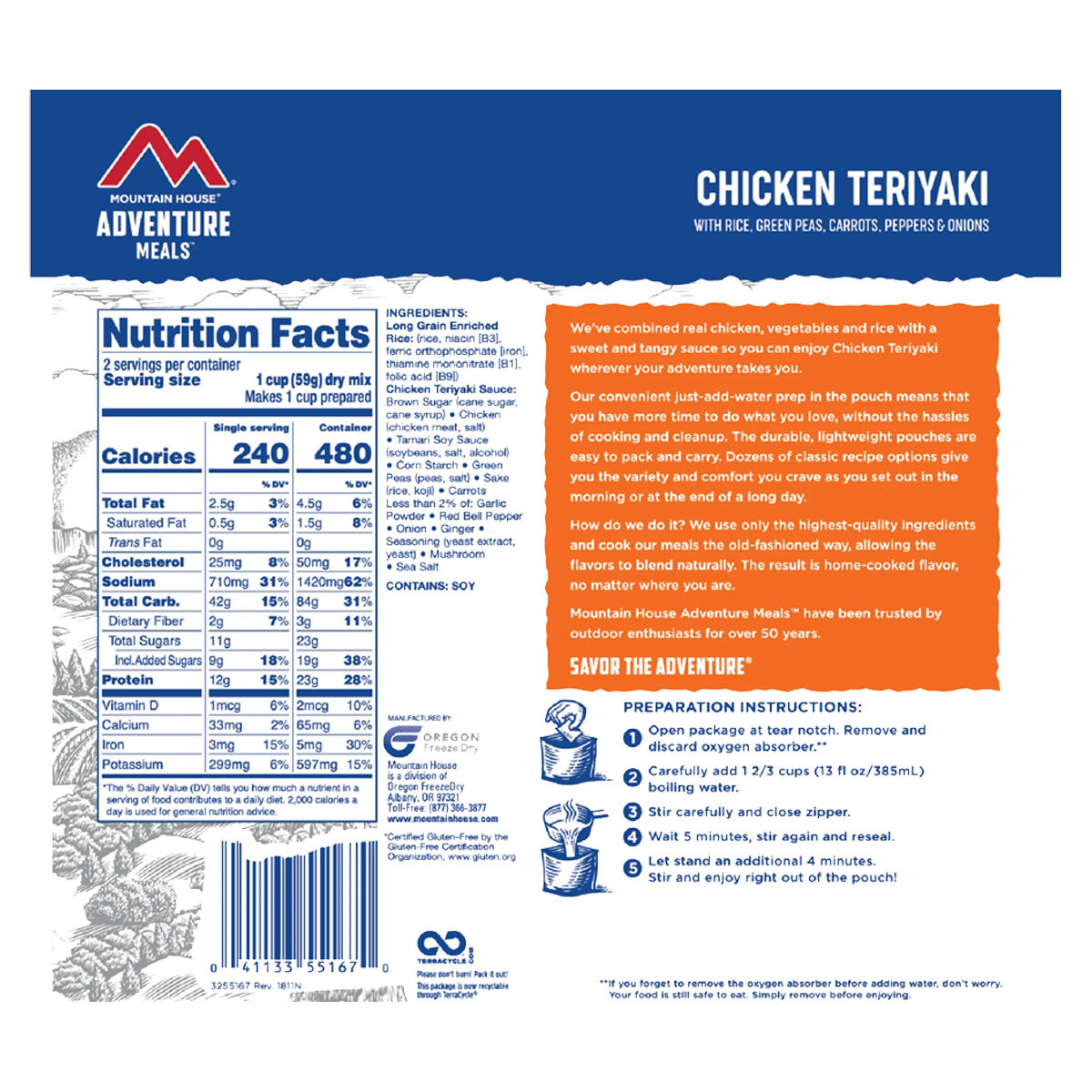 Mountain House Chicken Teriyaki with Rice in  by GOHUNT | Mountain House - GOHUNT Shop