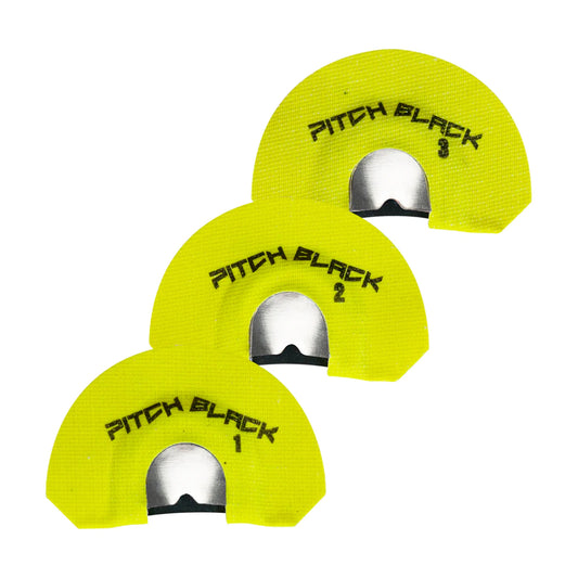 Phelps AMP Pitch Black Series Diaphragm Elk Calls - 3 Pack