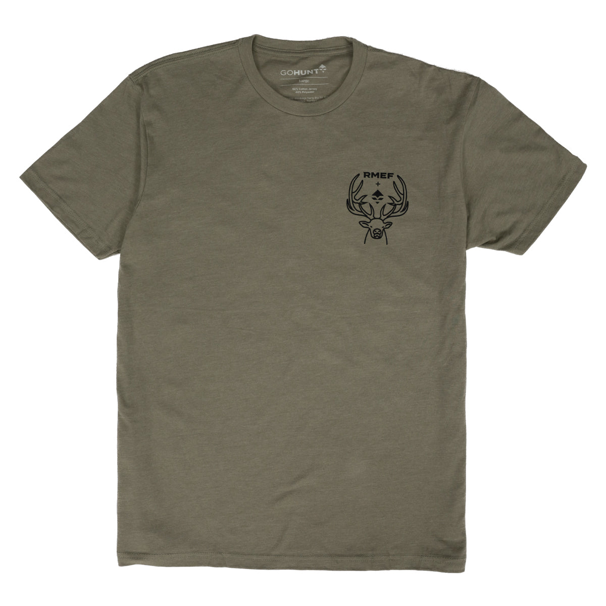 GOHUNT RMEF Bull T-shirt in Light Olive by GOHUNT | GOHUNT - GOHUNT Shop